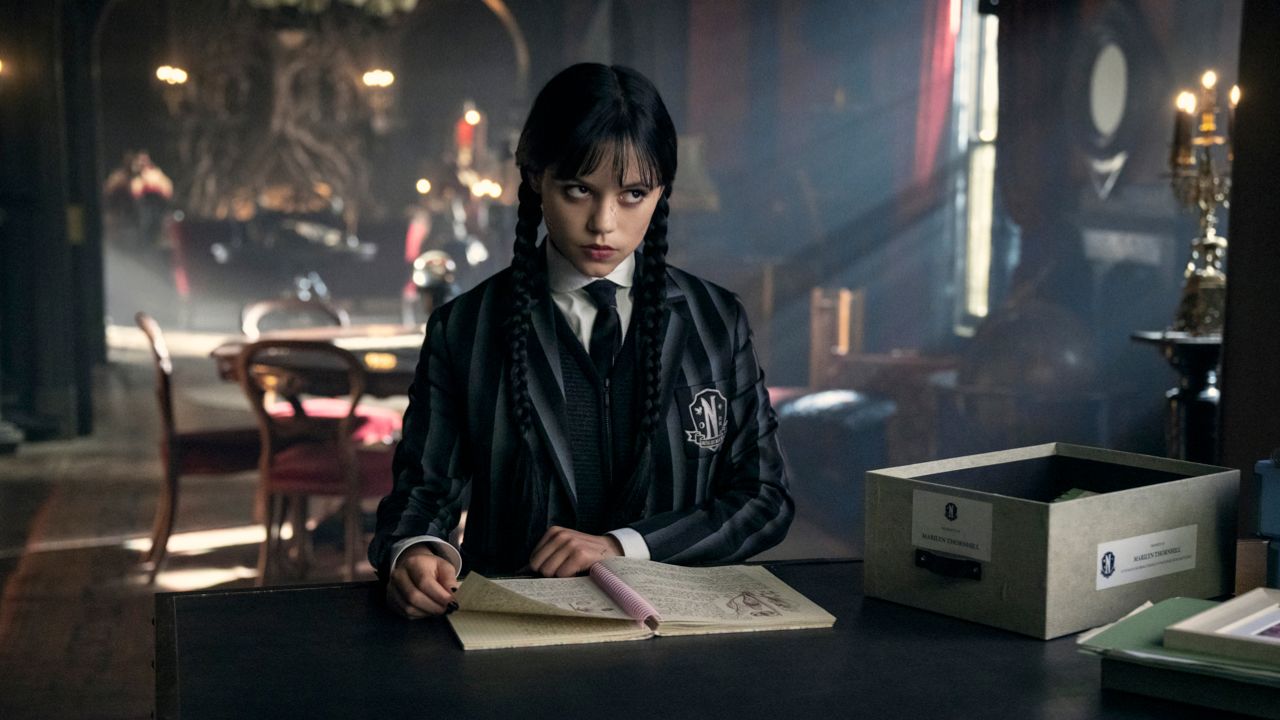 Jenna Ortega as Wednesday Addams in episode 205 of 'Wednesday'. Photo: Helen Sloan/Netflix © 2025.